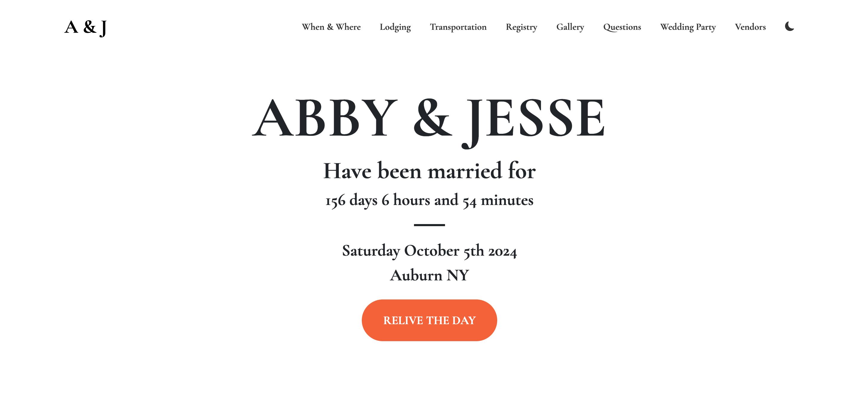 Wedding Website